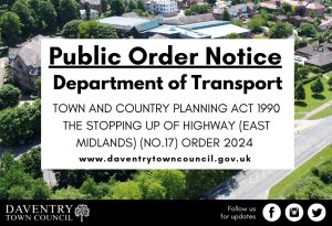 PUBLIC NOTICE - Department for Transport Town and Country Planning Act 1990