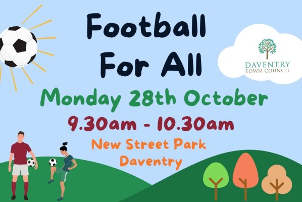 Football For All is back for October Half Term Break