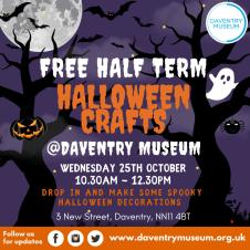 Halloween Crafts in Daventry Museum