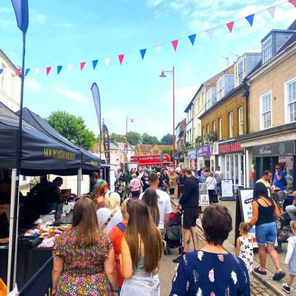 Busy town centre